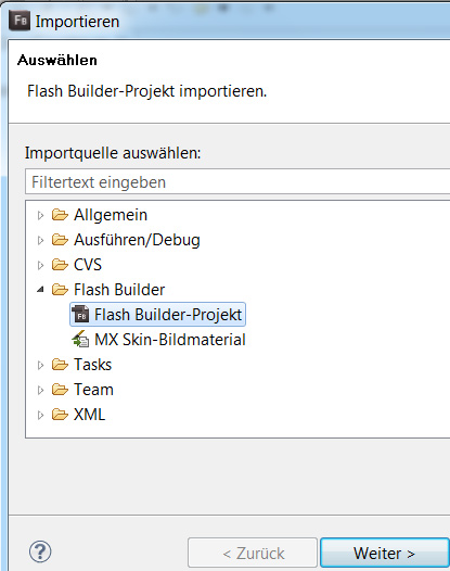 FlashBuilder Projekt